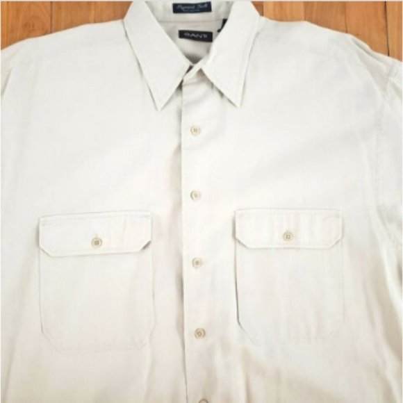 GANT Mens Button Up Long Sleeve Sz L Relaxed Soft - Picture 6 of 8